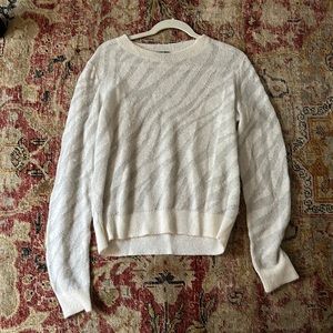 Rag & Bone Cream Patterned Sweater